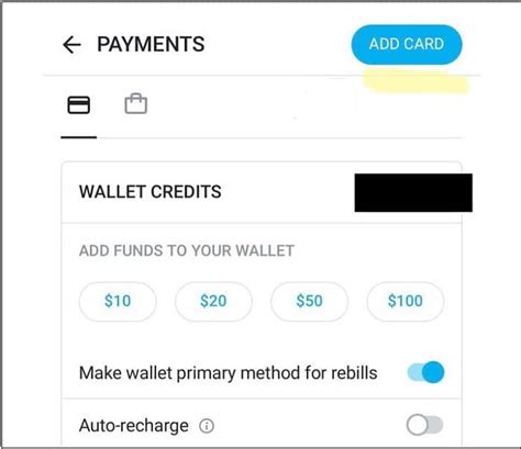 onlyfans wallet top up|OnlyFans add payment not working: How to fix it